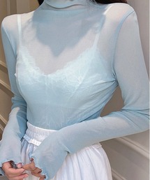 Lilamusant（リラミュゾン）の「★Lilamusant(リラミュゾン)★メローハイネックシアートップス（Tシャツ/カットソー）」