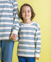 KIDS先染めボーダー長袖TEE / 長袖 / ロンT / ワンポイント / ロゴ / プリント / ユニセックス