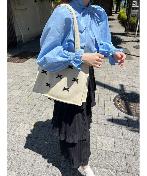 PHILLY（フィリー）の「【PHILLY】ミニリボントートバッグ（トートバッグ・レディース・ピンク/アイボリー・FREE）」の7枚目の写真