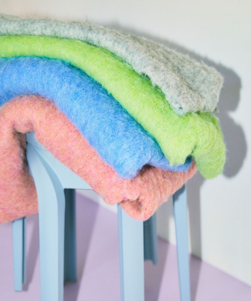 ELLEgirl（エルガール）の「《ユニセックス》シャギーニットカーディガン【ELLEgirl/エル ガール】（カーディガン/ボレロ・レディース・ライトグリーン/ブルー/ピンク/ライトグレー・FREE）」の17枚目の写真