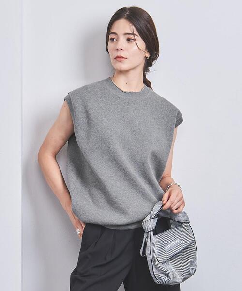 美品UNITED ARROWS グレー ノースリーブセーター UNITED ARROWS（ユナイテッドアローズ）の「ノースリーブ スウェット