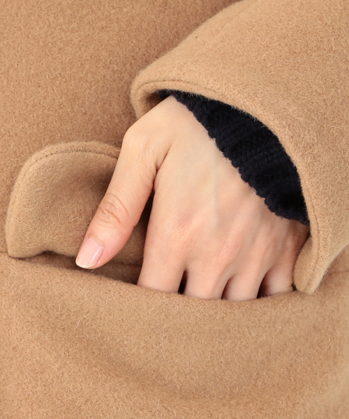 CAROLINA GLASER（カロリナ グレイサー）の「FRED PERRY DESIGNED BY MEG / チェスターコート（チェスターコート・レディース・ブラウン/ネイビー・ONE SIZE）」の13枚目の写真