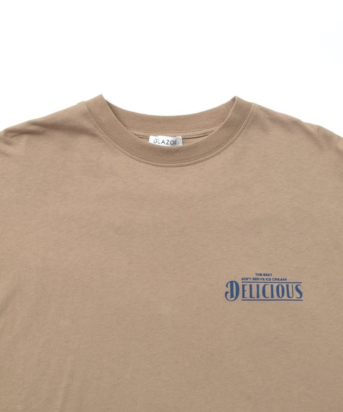 GLAZOS（グラソス）の「アソートバックFOODプリント長袖Tシャツ（Tシャツ/カットソー・キッズ・ブラック/ベージュ/ホワイト・140cm/150cm/160cm/170cm）」の11枚目の写真