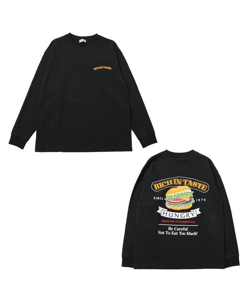 GLAZOS（グラソス）の「アソートバックFOODプリント長袖Tシャツ（Tシャツ/カットソー・キッズ・ブラック/ベージュ/ホワイト・140cm/150cm/160cm/170cm）」の16枚目の写真