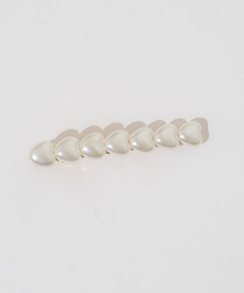 flower(フラワー)の「パーリークリップ(バレッタ/ヘアクリップ・レディース・ホワイト・FREE)」の2枚目の写真