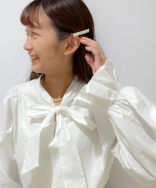 flower(フラワー)の「パーリークリップ(バレッタ/ヘアクリップ・レディース・ホワイト・FREE)」の16枚目の写真