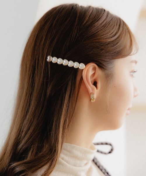 flower(フラワー)の「パーリークリップ(バレッタ/ヘアクリップ・レディース・ホワイト・FREE)」の4枚目の写真