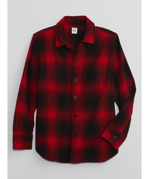 プレイド チェックフランネルシャツ (キッズ)