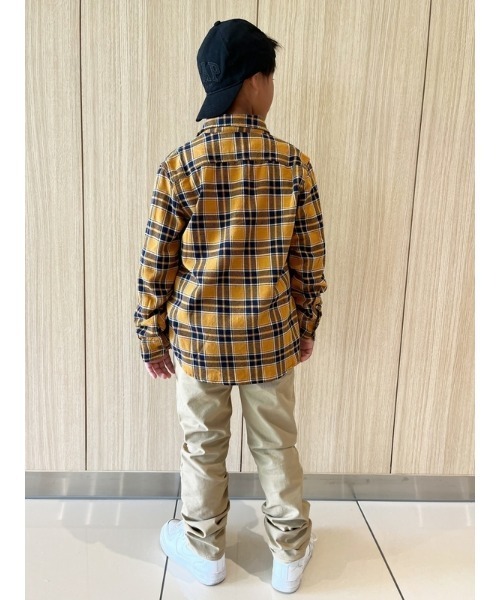 GAP(ギャップ)の「プレイド チェックフランネルシャツ (キッズ)(シャツ/ブラウス・キッズ・イエロー/チェック/その他/レッド・XXL/XL/M/L/S/XS)」の7枚目の写真