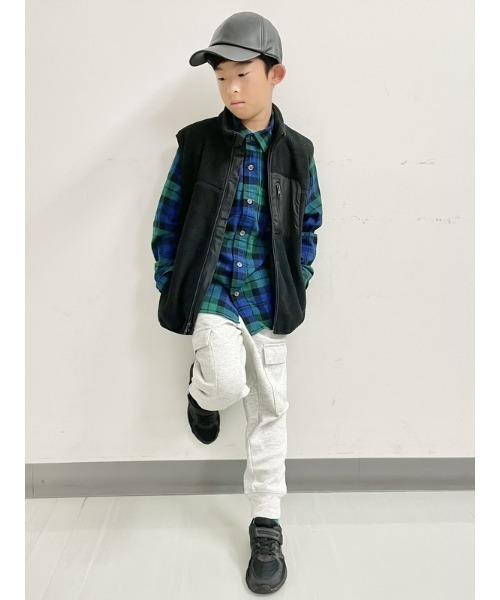 GAP(ギャップ)の「プレイド チェックフランネルシャツ (キッズ)(シャツ/ブラウス・キッズ・イエロー/チェック/その他/レッド・XXL/XL/M/L/S/XS)」の11枚目の写真