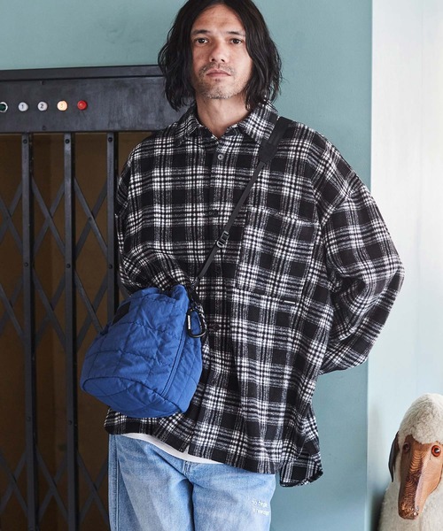 ADAM PATEK（アダムパテック）の「ADAMPATEK/square quilt mini drawstring bag/スクエアキルティングミニ巾着ショルダーバッグ/AP2329005（ショルダーバッグ・レディース・ブラック/ブルー/ホワイト・フリー）」の15枚目の写真