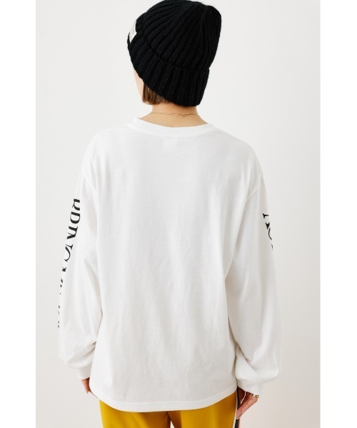 RODEO CROWNS WIDE BOWL(ロデオクラウンズワイドボウル)の「BMJ Photo L/S Tシャツ(Tシャツ/カットソー・レディース・オフホワイト/マスタード/チャコールグレー・FREE)」の6枚目の写真