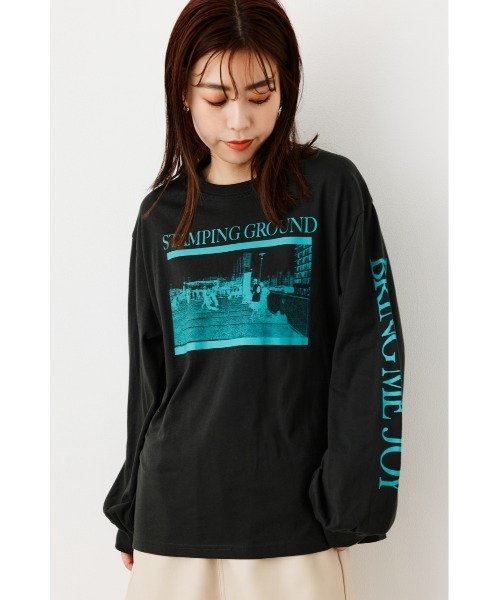 RODEO CROWNS WIDE BOWL(ロデオクラウンズワイドボウル)の「BMJ Photo L/S Tシャツ(Tシャツ/カットソー・レディース・オフホワイト/マスタード/チャコールグレー・FREE)」の10枚目の写真