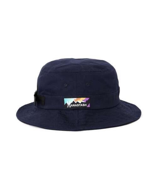 MANASTASH（マナスタッシュ）の「MANASTASH/マナスタッシュ/RAINBOW LOGO HAT/レインボーロゴハット（ハット・メンズ・ネイビー/オリーブ系/ブラック・F）」の8枚目の写真