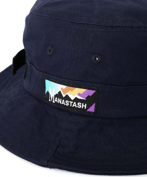 MANASTASH（マナスタッシュ）の「MANASTASH/マナスタッシュ/RAINBOW LOGO HAT/レインボーロゴハット（ハット・メンズ・ネイビー/オリーブ系/ブラック・F）」の10枚目の写真