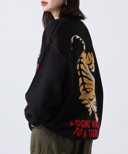 Jungle Storm（ジャングルストーム）の「JUNGLESTORM グラフィックジャガードクルーネックニット（ニット/セーター・メンズ・ホワイト/ホワイト系その他/ブラック系その他/ブラック/ブラック系その他2/ホワイト系その他2・L/M）」の14枚目の写真