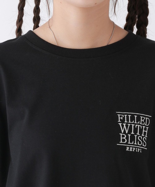 repipi armario（レピピ アルマリオ）の「スソスリットルーズロンT（Tシャツ/カットソー・キッズ・その他/ホワイト/ブラック・SMALL/LARGE/MEDIUM）」の12枚目の写真