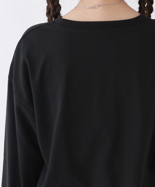 repipi armario（レピピ アルマリオ）の「スソスリットルーズロンT（Tシャツ/カットソー・キッズ・その他/ホワイト/ブラック・SMALL/LARGE/MEDIUM）」の15枚目の写真