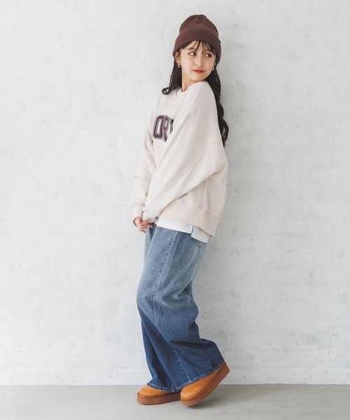 repipi armario（レピピ アルマリオ）の「スソスリットルーズロンT（Tシャツ/カットソー・キッズ・その他/ホワイト/ブラック・SMALL/LARGE/MEDIUM）」の19枚目の写真