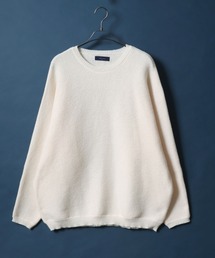 Polyester MIX Milan Rib Dolman Sleeve Knit Pullover/ミラノリブ ドルマンスリーブ ニット プルオーバー