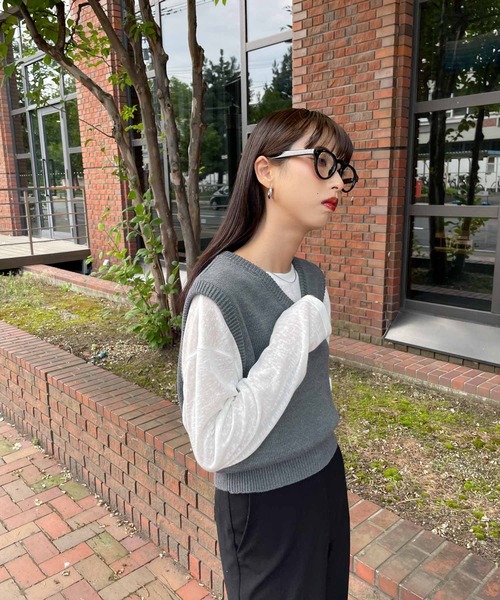 Chillfar（チルファー）の「ベーシックVネックニットベスト