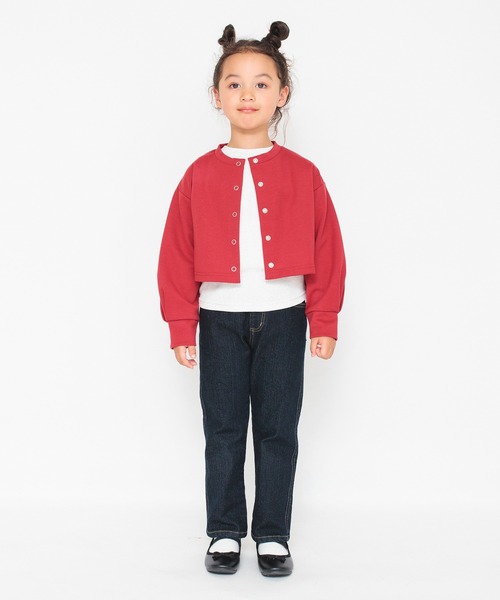 BRANSHES（ブランシェス）の「ストレッチポンチカーディガン（ニット/セーター・キッズ・ブラック/レッド/アイボリー・130/110/120/150/100/140/90）」の4枚目の写真