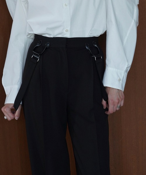 CLANE(クラネ)の「SUSPENDER WIDE PANTS(その他パンツ・レディース・ブラック/グレー/ベージュ・1/0/2)」の19枚目の写真