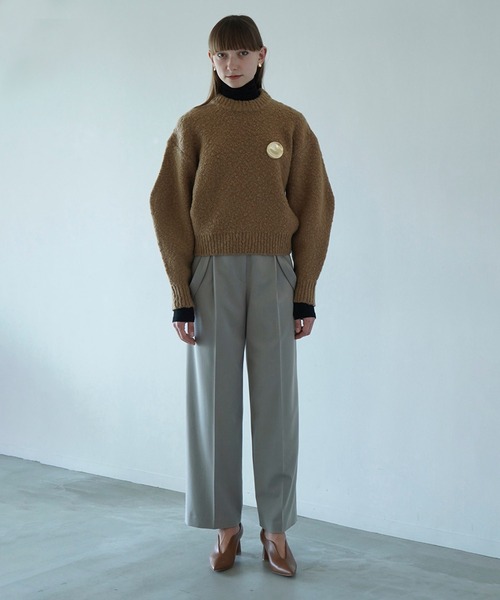 CLANE(クラネ)の「SUSPENDER WIDE PANTS(その他パンツ・レディース・ブラック/グレー/ベージュ・1/0/2)」の9枚目の写真
