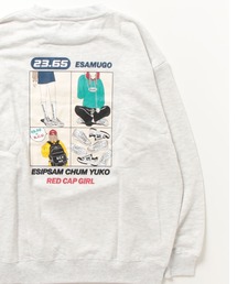 23.65/イーシプサムチョンユクオ 【web限定】23.65×RED CAP GIRL イラストプリントクルースウェット
