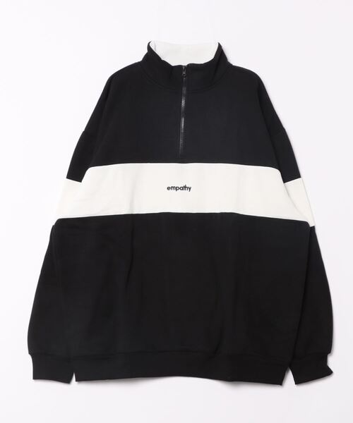 CORISCO（コリスコ）の「裏起毛切替BIGハーフジップ(M1)（スウェット・メンズ・ネイビー/ダークグリーン/ブラック/グレー・LARGE/MEDIUM/X-LARGE）」の20枚目の写真