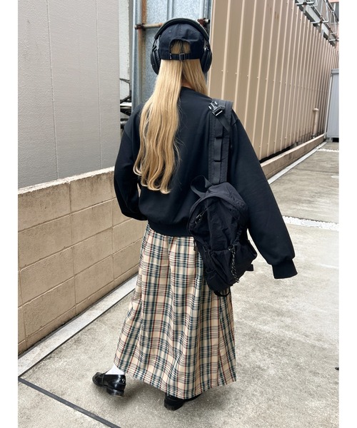 2WAYチェックプリーツロングスカート（スカート）｜WC（ダブル シー