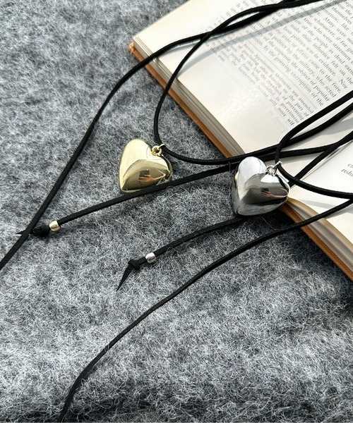apres jour mignon(アプレジュールミニョン)の「【apresjour mignon×ARIAZ】2WAYビックハートネックレス(ネックレス・レディース・シルバー/ゴールド・ONESIZE)」の6枚目の写真