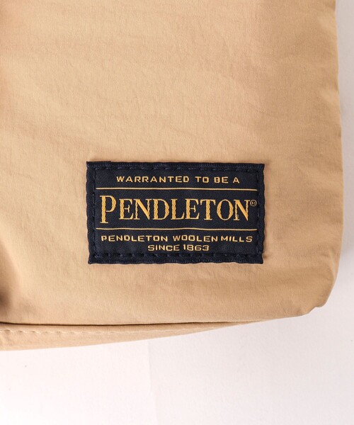 PENDLETON（ペンドルトン）の「【PENDLETON/ ペンドルトン】LOGOTAPE FLAP SHOULDER 233033（ショルダーバッグ・メンズ・ブラック/ベージュ・FREE）」の5枚目の写真
