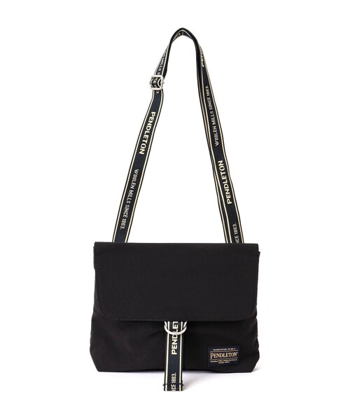 PENDLETON（ペンドルトン）の「【PENDLETON/ ペンドルトン】LOGOTAPE FLAP SHOULDER 233033（ショルダーバッグ・メンズ・ブラック/ベージュ・FREE）」の13枚目の写真