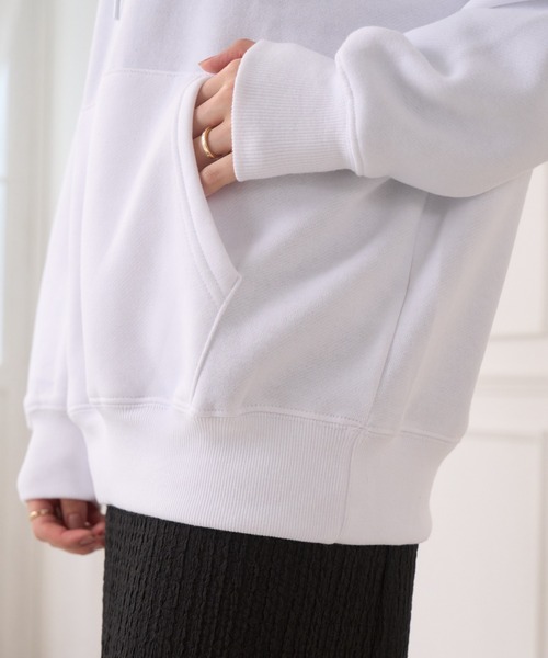 U.S. POLO ASSN.(ユーエスポロアッスン)の「U.S. POLO ASSN. ユニセックス 裏起毛 プルオーバー パーカー PLM33310(パーカー・レディース・ブラック/ネイビー/オフホワイト・L/M)」の7枚目の写真