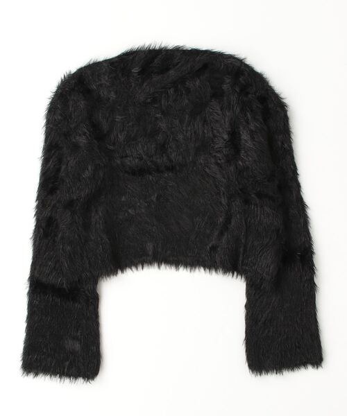 gossip！ロサンゼルス（ゴシップロサンゼルス）の「デコルテデザイン フェザーヤーンニット（ニット/セーター・レディース・オフホワイト/ブラック/グレー/ホワイト/ベージュ・FREE）」の21枚目の写真