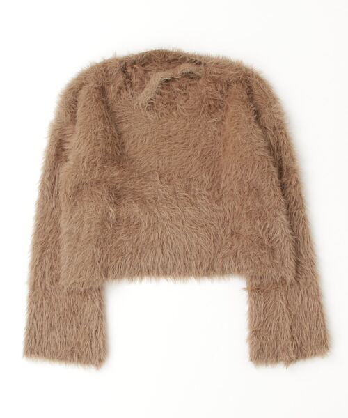 gossip！ロサンゼルス（ゴシップロサンゼルス）の「デコルテデザイン フェザーヤーンニット（ニット/セーター・レディース・オフホワイト/ブラック/グレー/ホワイト/ベージュ・FREE）」の22枚目の写真