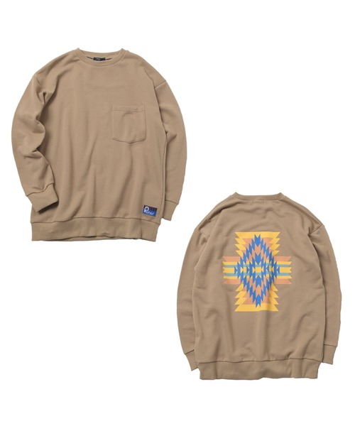 PEN FIELD（ペンフィールド）の「【Penfield】TC裏毛・ネイティブ柄バックプリントトレーナー（その他トップス・キッズ・ブラック/ベージュ/グレー・140cm/150cm/160cm/170cm）」の3枚目の写真