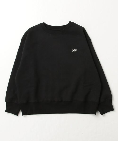 Lee(リー)の「Lee/リー 裏起毛 ビックロゴ バックプリント クルーネックスウェットトレーナー(スウェット・キッズ・ライトグレー/ピンク/ブラック/ブルー・130cm/150cm/140cm)」の7枚目の写真