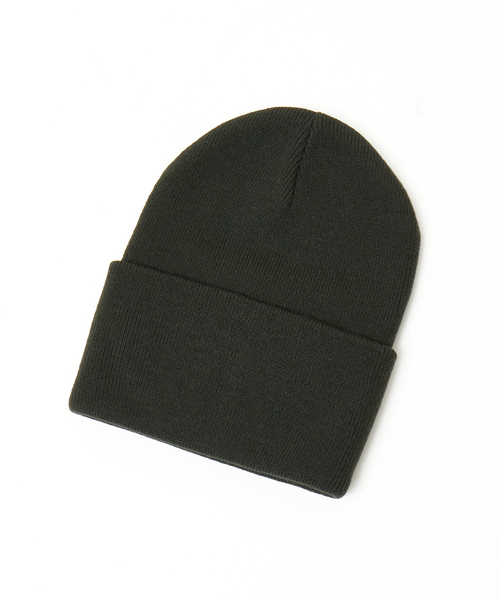 ABAHOUSE（アバハウス）の「＜BASIQUENTI＞【丸洗いOK】ユニセックス シンプル ワイドロール プレーンワッチ ニットワッチ/ニットキャップ（ニットキャップ/ビーニー・メンズ・グリーン系その他/ブラック/マスタード/ダークネイビー/オフホワイト/ブラウン/ブラウン系その他/グレー系その他・フリー）」の6枚目の写真