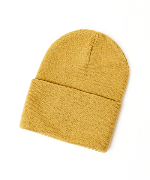 ABAHOUSE（アバハウス）の「＜BASIQUENTI＞【丸洗いOK】ユニセックス シンプル ワイドロール プレーンワッチ ニットワッチ/ニットキャップ（ニットキャップ/ビーニー・メンズ・グリーン系その他/ブラック/マスタード/ダークネイビー/オフホワイト/ブラウン/ブラウン系その他/グレー系その他・フリー）」の8枚目の写真