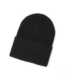 ABAHOUSE | ＜BASIQUENTI＞【丸洗いOK】ユニセックス シンプル ワイドロール プレーンワッチ ニットワッチ/ニットキャップ(ニットキャップ/ビーニー)