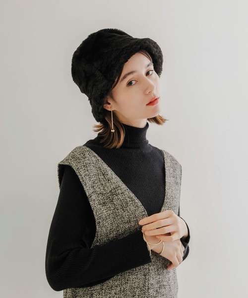 SMELLY（スメリー）の「ファーバケットハット（ハット・レディース・アイボリー/ブラック・-）」の18枚目の写真