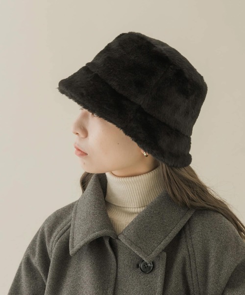 SMELLY（スメリー）の「ファーバケットハット（ハット・レディース・アイボリー/ブラック・-）」の19枚目の写真