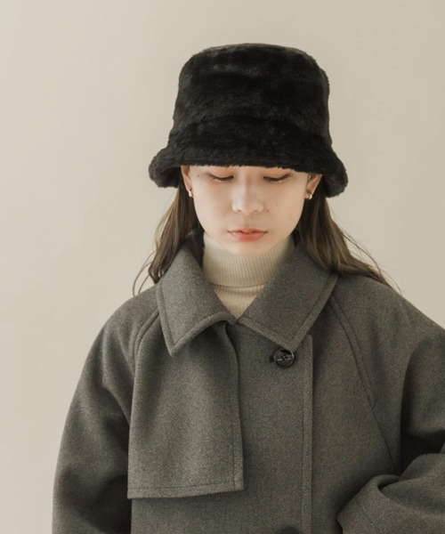 SMELLY（スメリー）の「ファーバケットハット（ハット・レディース・アイボリー/ブラック・-）」の22枚目の写真