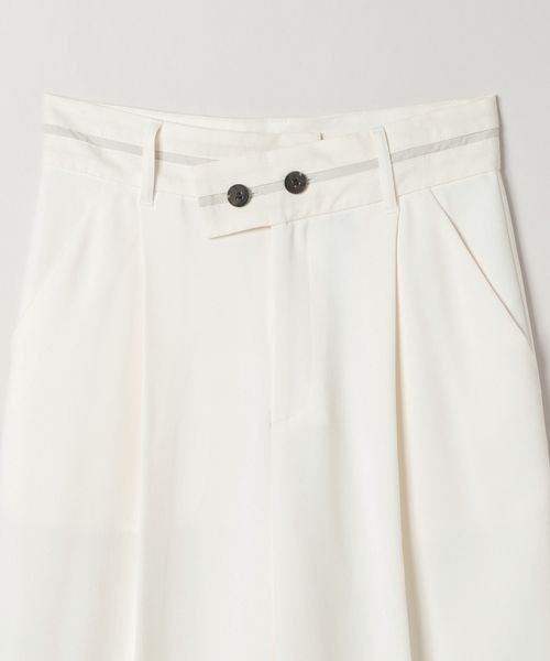 JEANASIS(ジーナシス)の「マーベルトタックワイドパンツ/987977(スラックス・レディース・オフホワイト/チャコールグレー/ベージュ・SMALL/MEDIUM)」の5枚目の写真