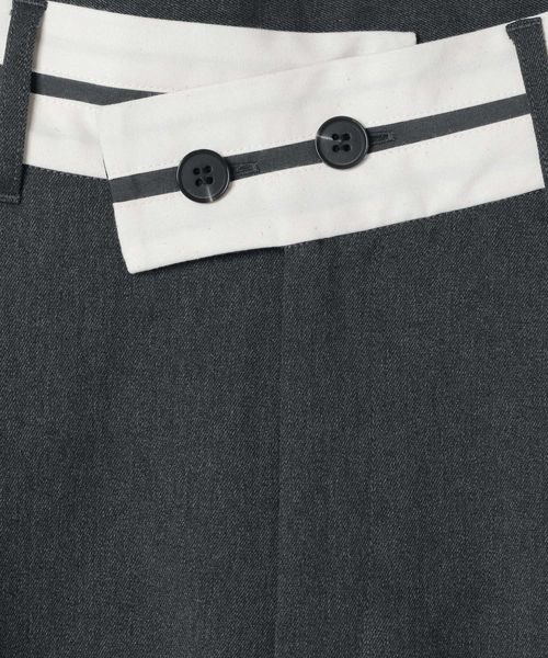 JEANASIS(ジーナシス)の「マーベルトタックワイドパンツ/987977(スラックス・レディース・オフホワイト/チャコールグレー/ベージュ・SMALL/MEDIUM)」の12枚目の写真