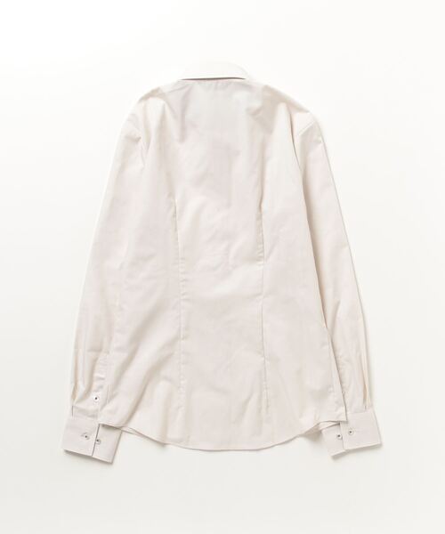 TOKYO SHIRTS（トウキョウシャツ）の「形態安定ノーアイロン レギュラー 長袖ビジネスワイシャツ（ビジネスシャツ・レディース・ベージュ・M/S/LL/XL/L）」の6枚目の写真