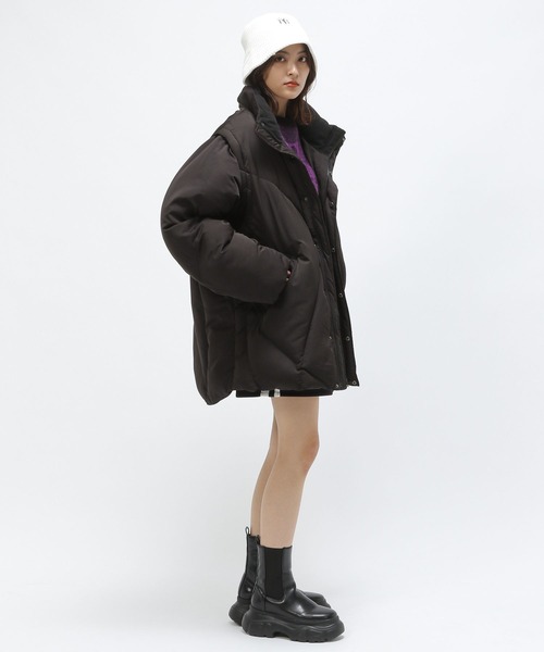 Anui（アニュイ）の「【TGC teen 着用アイテム/Anui】トラックミニスカート（スカート・レディース・ネイビー/ブラック・S）」の10枚目の写真