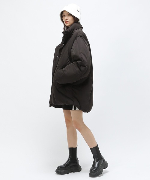 Anui（アニュイ）の「【TGC teen 着用アイテム/Anui】トラックミニスカート（スカート・レディース・ネイビー/ブラック・S）」の11枚目の写真